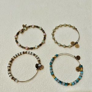 SET OF 4– Alex and Ani beaded bracelet set